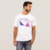 Acute driehoek Obuse hoek T-shirt (Voorkant volledig)