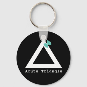 Acute driehoek Sleutelhanger