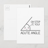 Acute hoek briefkaart (Voorkant / Achterkant)