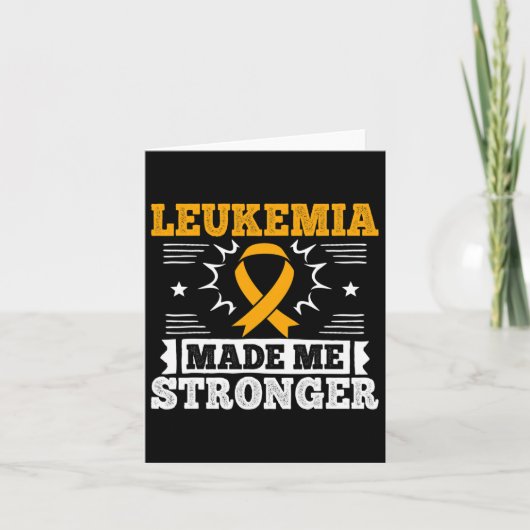 Acute leukemie gift voor leukemiepatiënten kaart (Voorkant)