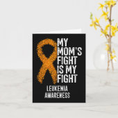 Acute leukemie Mijn moeders strijd is mijn strijd Kaart (Gele Bloem)