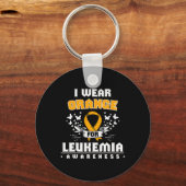 Acute leukemie Overlevende Leukemie Bewustzijn Lin Sleutelhanger (Voorkant)