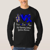 Acute Respiratory Distress Syndrome Love Hope Blue T-shirt (Voorkant)