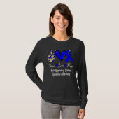 Acute Respiratory Distress Syndrome Love Hope Blue T-shirt (Voorkant volledig)