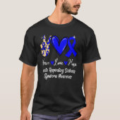 Acute Respiratory Distress Syndrome Love Hope Blue T-shirt (Voorkant)