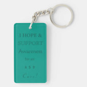 Acute stress Disorder Awareness Ribbon Sleutelhang Sleutelhanger (achterkant)
