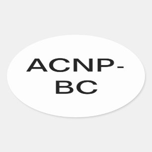Acute verpleegster ovale sticker