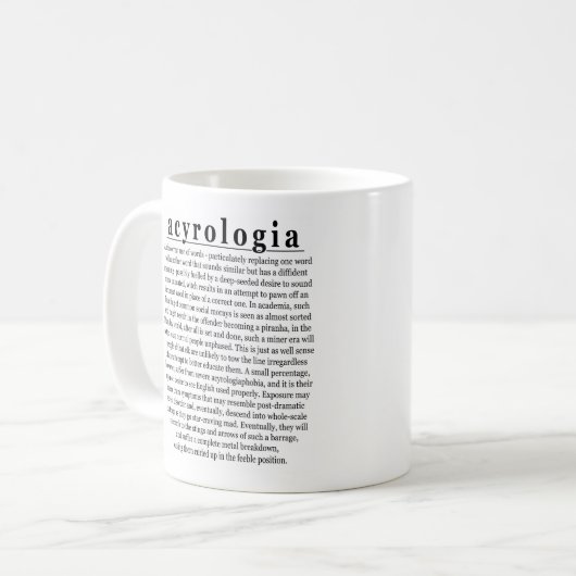 Acyrologia mok (Voorkant links)