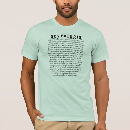 acyrologia t-shirt (Voorkant)