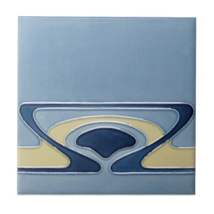 AD001 Art Deco Reproduction Ceramic Tile Tegeltje