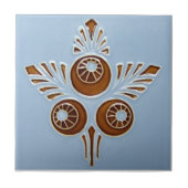 AD002 Art Deco Reproduction Ceramic Tile Tegeltje (Voorkant)