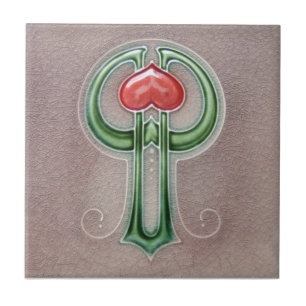 AD004 Art Deco Reproduction Ceramic Tile Tegeltje