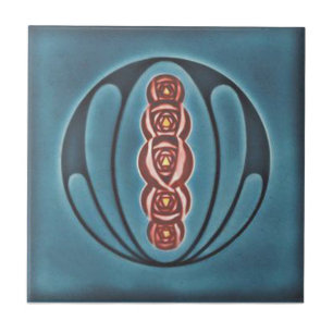 AD006 Art Deco Reproduction Ceramic Tile Tegeltje