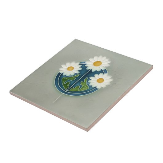 AD007 Art Deco Reproduction Ceramic Tile Tegeltje (Zijkant)