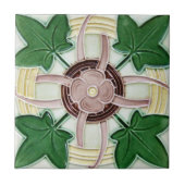 AD010 Art Deco Reproduction Ceramic Tile Tegeltje (Voorkant)