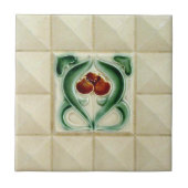 AD014 Art Deco Reproduction Ceramic Tile Tegeltje (Voorkant)