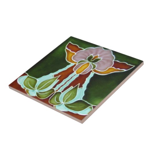 AD018 Art Deco Reproduction Ceramic Tile Tegeltje (Zijkant)