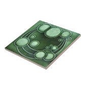 AD025 Art Deco Reproduction Ceramic Tile Tegeltje (Zijkant)