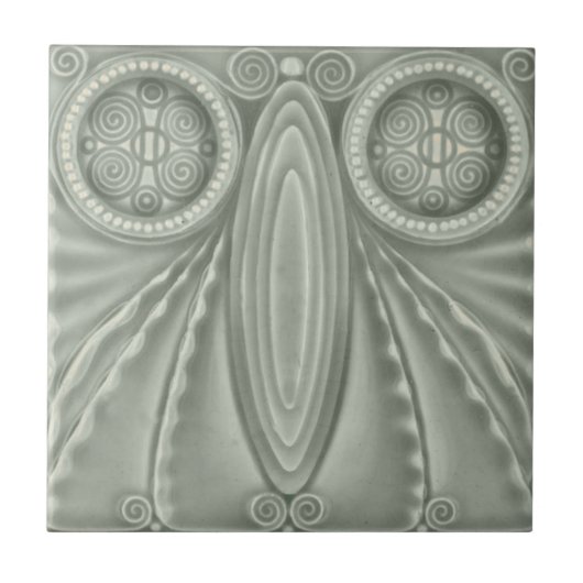 AD026 Art Deco Reproduction Ceramic Tile Tegeltje (Voorkant)