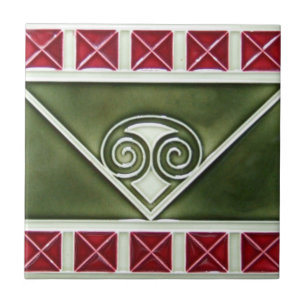 AD029 Art Deco Reproduction Ceramic Tile Tegeltje