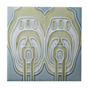 AD030 Art Deco Reproduction Ceramic Tile Tegeltje