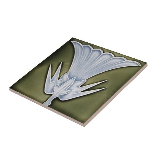 AD037 Art Deco Reproduction Ceramic Tile Tegeltje (Zijkant)