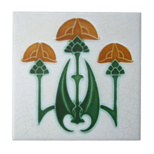 AD038 Art Deco Reproduction Ceramic Tile Tegeltje