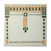 AD043 Art Deco Reproduction Ceramic Tile Tegeltje (Voorkant)