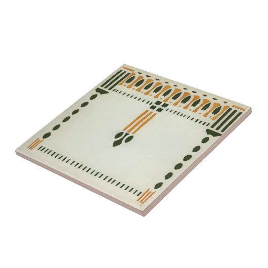 AD043 Art Deco Reproduction Ceramic Tile Tegeltje (Zijkant)