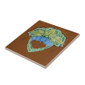 AD045 Art Deco Reproduction Ceramic Tile Tegeltje (Zijkant)