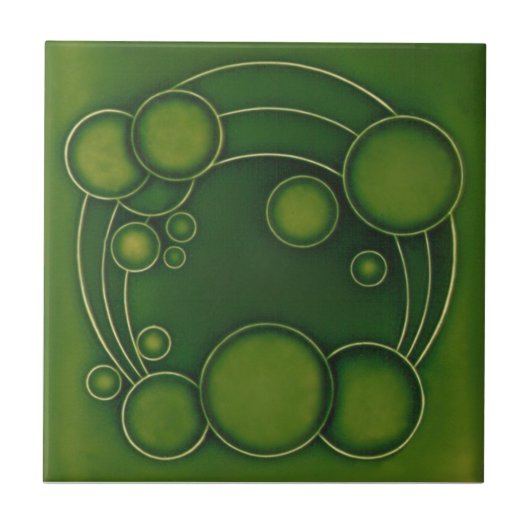 AD053 Art Deco Reproduction Ceramic Tile Tegeltje (Voorkant)