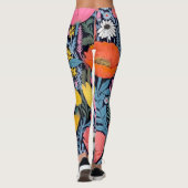 AD 001 - Bloemen digitaal patroon Leggings (Achterkant)