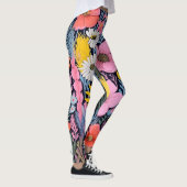 AD 001 - Bloemen digitaal patroon Leggings (Rechts)