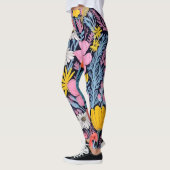 AD 001 - Bloemendigitaal patroon Leggings (Links)