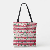 AD 001 - digitaal kerstpatroon Tote Bag (Achterkant)