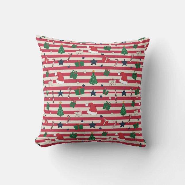 AD 001 - Kerst digitaal patroon Kussen (Voorkant)