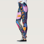AD 002 - Bloemendigitaal patroon Leggings (Links)