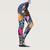 AD 002 - Bloemendigitaal patroon Leggings (Rechts)
