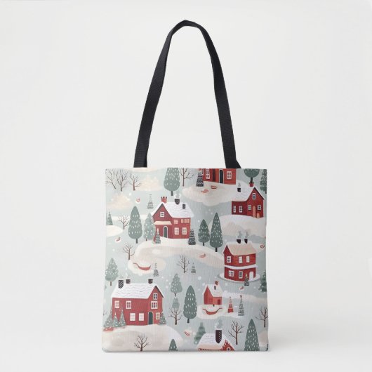 AD 002 - digitaal kerstpatroon Tote Bag (Voorkant)