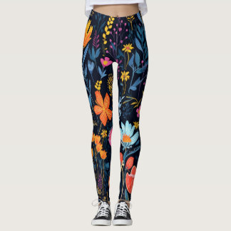 AD - 003 Bloemmotief Leggings