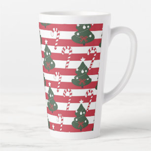 AD 003 - Kerst digitaal grafisch patroon Latte Mok