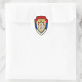 AD 003 - Servisch middeleeuws schild Servië  Ronde Sticker (Tas)
