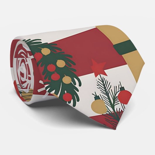 AD 004 - digitaal kerstpatroon Stropdas (Opgerold)