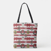 AD 004 - digitaal kerstpatroon Tote Bag (Achterkant)