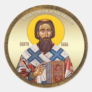 AD 006 - Sint Sava Ronde Sticker