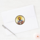 AD 006 - Sint Sava Ronde Sticker (Envelop)