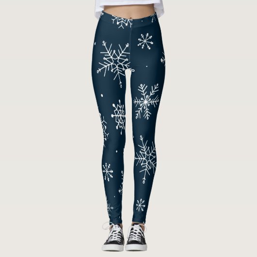 AD 007 - Kerst digitaal grafisch patroon Leggings (Voorkant)