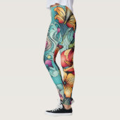 AD 020 - Bloemen digitaal patroon Leggings (Links)