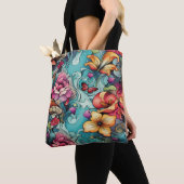 AD 020 - Bloemen digitaal patroon Tote Bag (Dichtbij)
