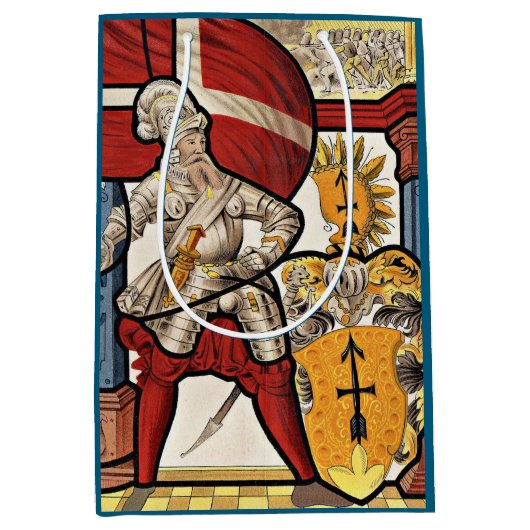 AD 1600 Zwitserse soldatenprint Medium Cadeauzakje (Voorkant)